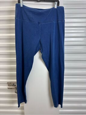 SUAVE Blue High-Waist Stretch Leggings